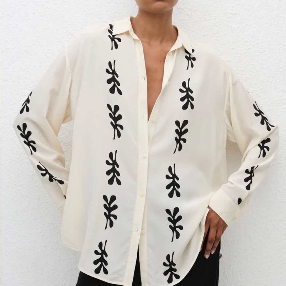 Fig Leaf Silk Shirt - Picture 3 of 12